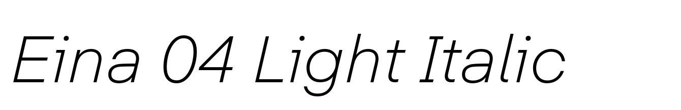 Eina 04 Light Italic